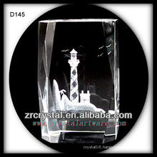 K9 3D Laser Etched Image Inside Crystal Rectangle